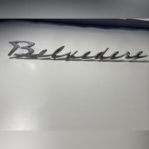 VINTAGE 1962-64 PLYMOUTH BELVEDERE EMBLEMS  ORIGINAL P/N 2216066  11 1/4"